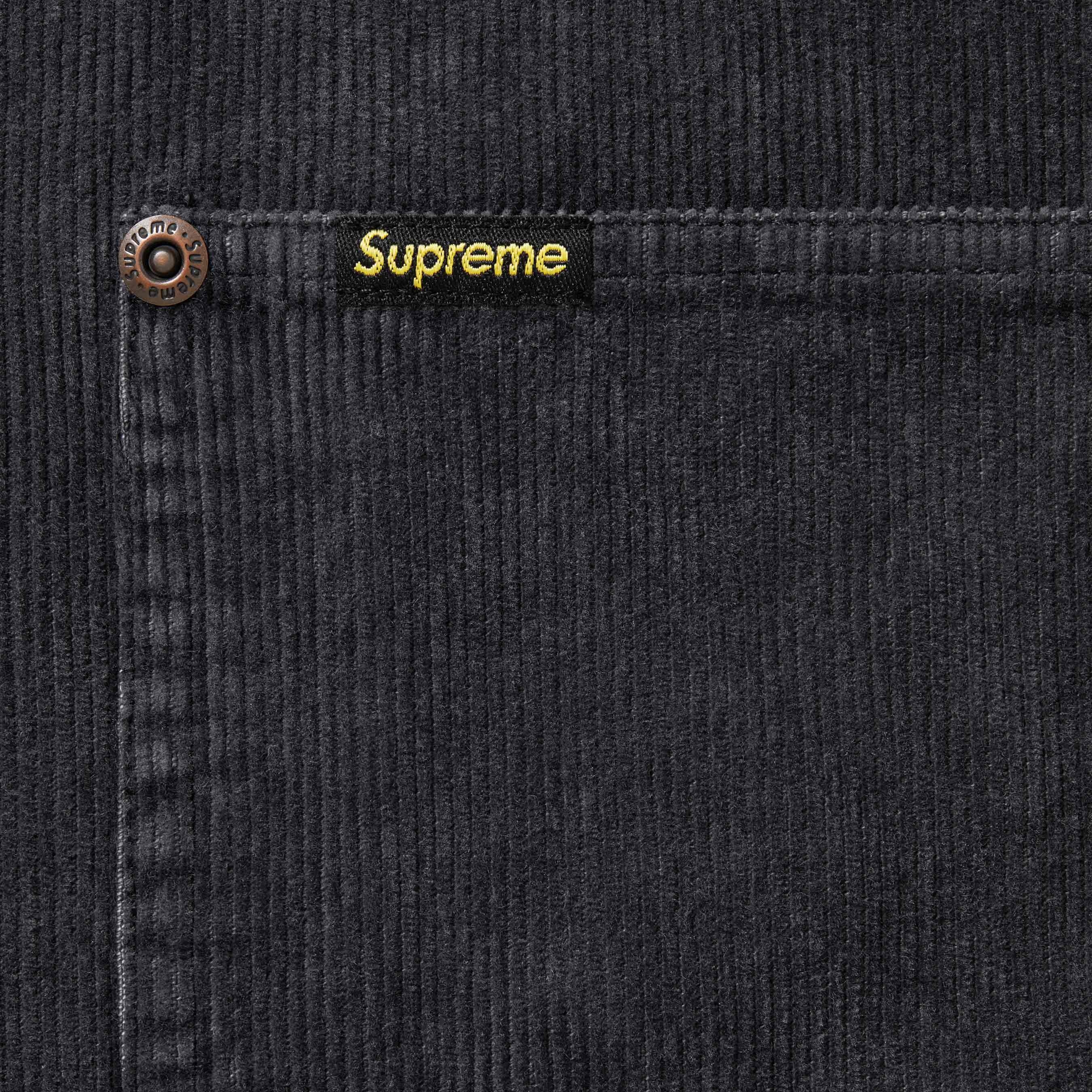 Washed Corduroy Zip Up Shirt view 9
